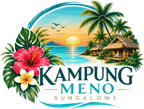 Kampung Meno Bungalows logo, Gili Meno Indonesia